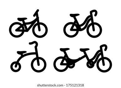 bicycle design over  white background vector illustration  
