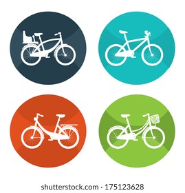 bicycle design over  white background vector illustration  