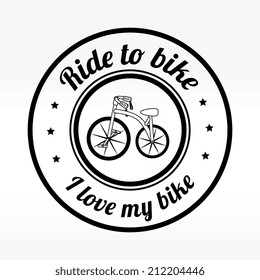 Bicycle design over white background, vector illustration