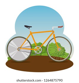 bicycle design transport with wheel and chain