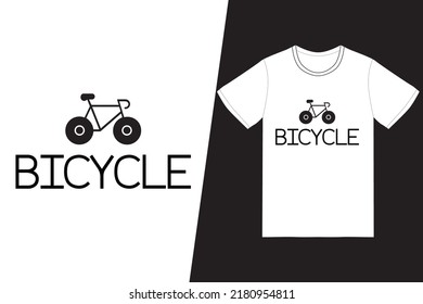 Bicycle design. Bicycle t-shirt design vector. For t-shirt print and other uses.