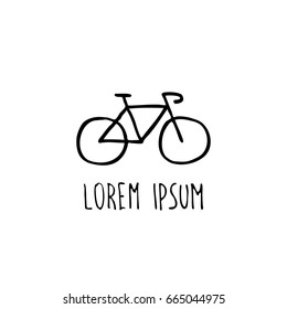 bicycle doodle icon