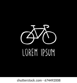 bicycle doodle icon