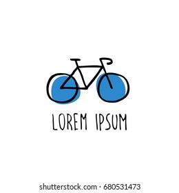 bicycle doodle icon
