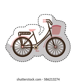 bicycle drawing romanitc card