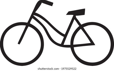 bicycle drawing vector design illustration