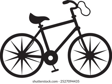 A bicycle drawing vector image