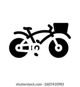 bicycle eco conscious glyph icon vector. bicycle eco conscious sign. isolated symbol illustration