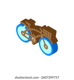 bicycle eco conscious isometric icon vector. bicycle eco conscious sign. isolated symbol illustration