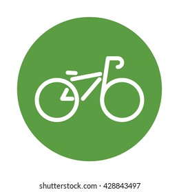 bicycle, ecobike, ecology green icons set on white background