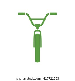 bicycle, ecology green icons set on white background