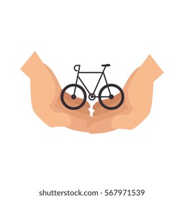 bicycle ecology vehicle icon