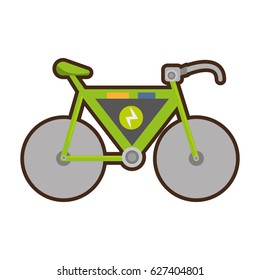 bicycle ecology vehicle isolated icon