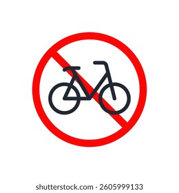 Bicycle editable stroke outline icon isolated on white background flat vector illustration. Pixel perfect.