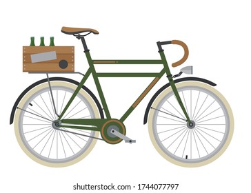 Bicycle element. Bicycle poster. Realistic picture. Vector illustration image.