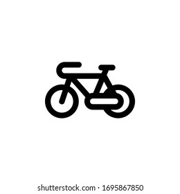 Bicycle Environment Outline Icon Logo Vector Illustration
