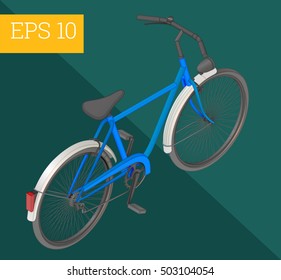 bicycle eps10 vector 3d illustration. bike isolated