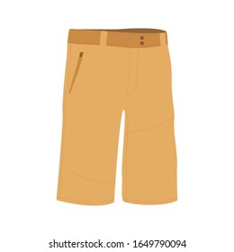 bicycle equipment clothes shorts pants mountain bike. Color vector illustration