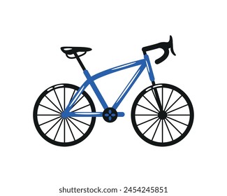 bicycle equipment exercise isolated design