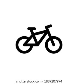 
Bicycle fitness line art icon for apps and websites