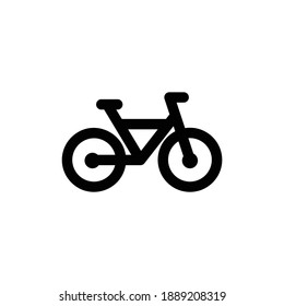 Bicycle fitness line art icon for apps and website