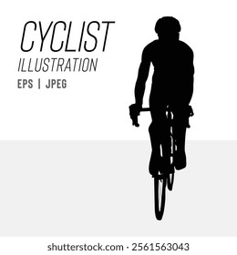 Bicycle Fitness Silhouette Illustration Graphic 