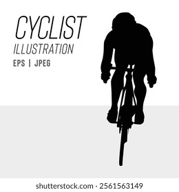 Bicycle Fitness Silhouette Illustration Graphic 