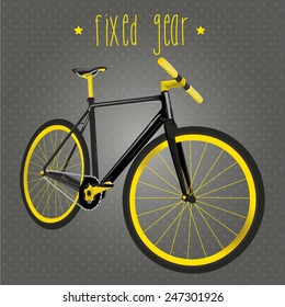 Bicycle fixed gear.