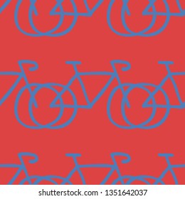 bicycle fixed gear seamless doodle pattern