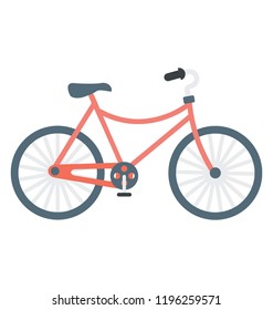 Bicycle flat colored icon