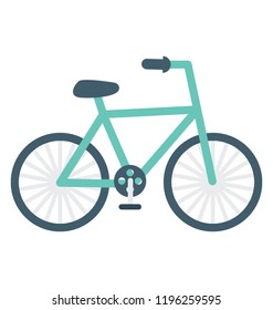 Bicycle flat colored icon