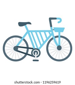 Bicycle flat colored icon