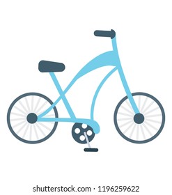 Bicycle flat colored icon