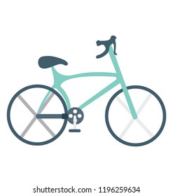 Bicycle flat colored icon