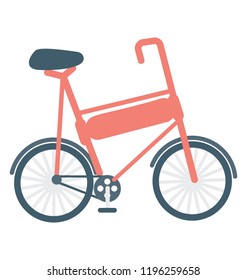 Bicycle flat colored icon
