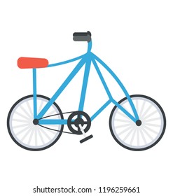 Bicycle flat colored icon