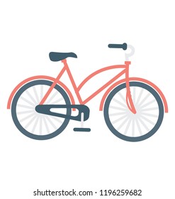 Bicycle flat colored icon