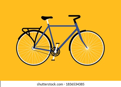 Bicycle flat design. Vector illustration