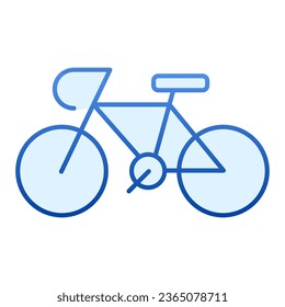 Bicycle flat icon. Bike blue icons in trendy flat style. Sport gradient style design, designed for web and app. Eps 10