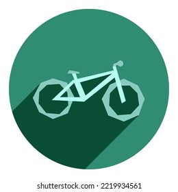 bicycle flat icon. mint icon in flat style abstract bicycle. real estate icon. for web browser.