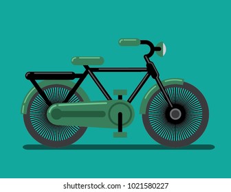 bicycle flat vector illustration