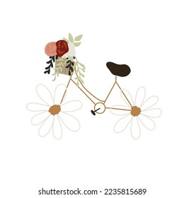 Bicycle with Flower bouquet Summer