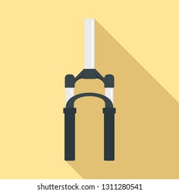 Bicycle fork icon. Flat illustration of bicycle fork vector icon for web design