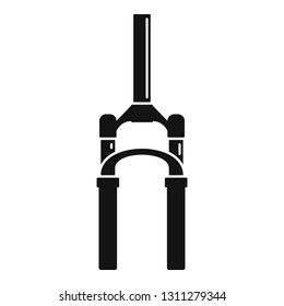 Bicycle fork icon. Simple illustration of bicycle fork vector icon for web design isolated on white background