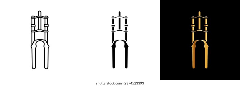 The Bicycle Fork icon symbolizes stability, control, and precision in cycling. It represents the front-end backbone of a bicycle, where steering, handling, and rider confidence converge.