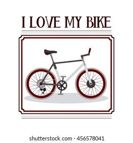 bicycle frame isolated icon design, vector illustration  graphic 