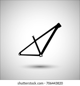 Bicycle frame. Vector icon. More Icon in set.