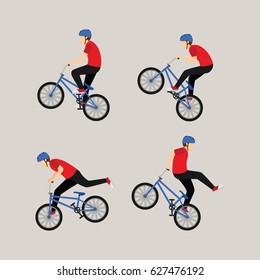 bicycle freestyle design vector