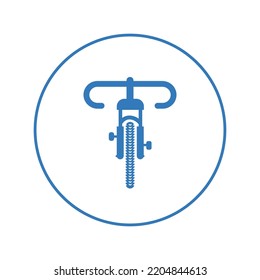 Bicycle front mountain bike icon | Circle version icon |