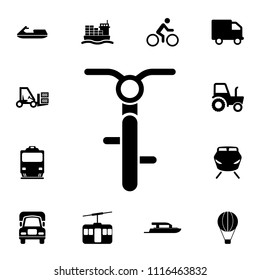 bicycle front view icon. Detailed set of  Transport icons. Premium quality graphic design sign. One of the collection icons for websites, web design, mobile app on white background